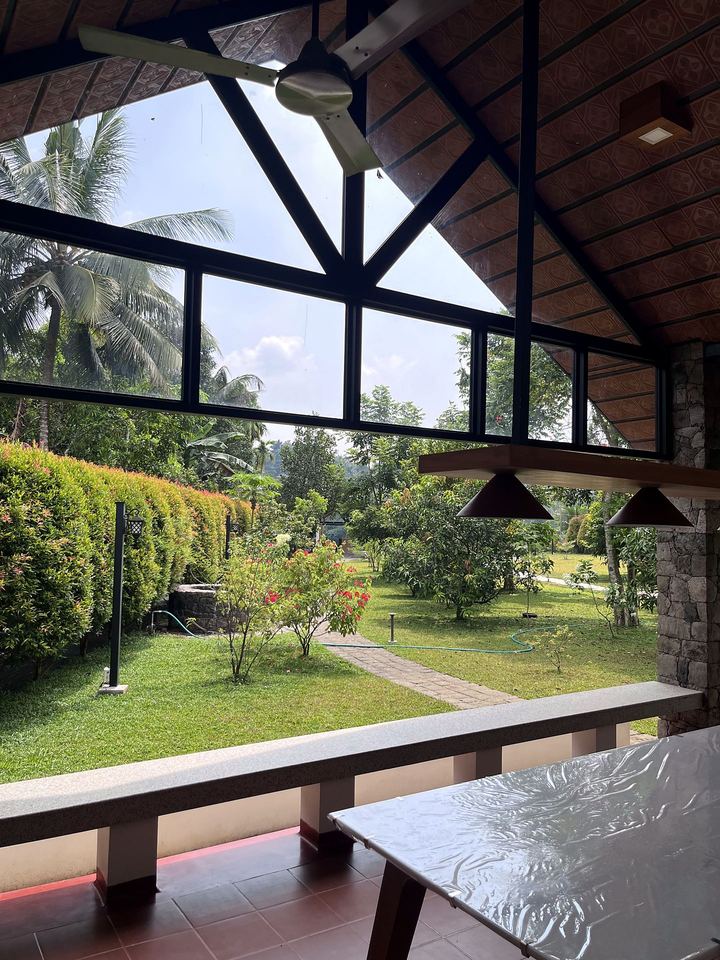 View from the covered deck