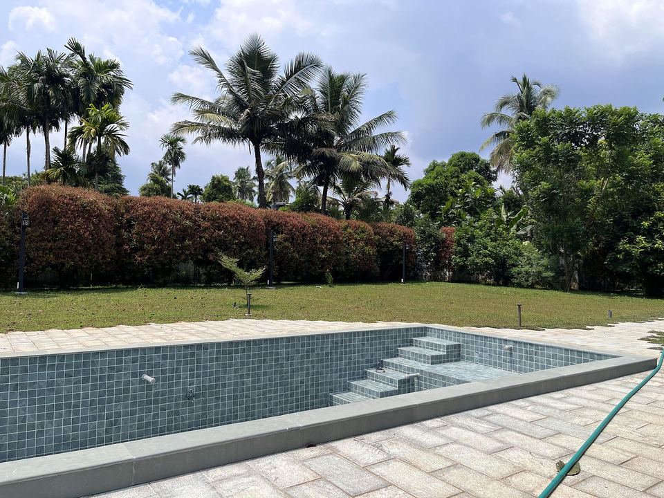 Pool, gazebo & river deck